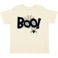 thumbnail image 3 of Inktastic Halloween Boo with Spider and Web in Black Boys or Girls Toddler T-Shirt, 3 of 5