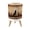 Color 6, variant on Small Trash Can with Lid Bear Forest Sunset Silhouette Double Exposure Art 1.8 Gallon Dog Proof Trash Can Round Garbage Can Waste Bin Wastebasket for Bathroom Bedroom Living Room