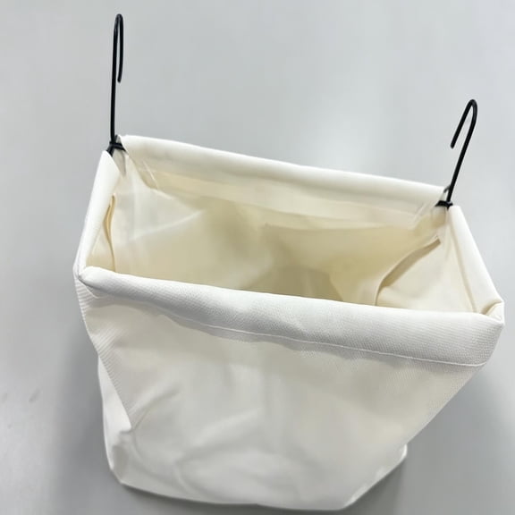 Hanging Laundry Basket Fabric Hamper Foldable Clothes Organizer with Metal Hook Wall Mounted Storage Basket for Bathroom Dorm Laundry Room Dirty Clothes Towel Household Organization