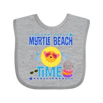 Inktastic Myrtle Beach Vacation Time Girls Baby Bib