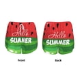 thumbnail image 3 of Balery Watermelon Hello Summer Pattern Women's Running Shorts with Liner 2 Pockets Elastic Workout Athletic Gym Yoga Shorts-Small, 3 of 7