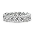 thumbnail image 2 of Marquise Shape Lab Grown Diamond Milani Eternity Ring For Women | 4 Carat IGI Certified 14K White Gold | FG-VS Quality Friendly Diamonds Eternity Ring Size 9, 2 of 5