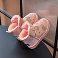 thumbnail image 4 of 2024 New Children's Snow Boots Boys Girls Warm Plus Cashmere Lined Boots Toddler Non-slip Outdoor Shoes Kids Casual Boots (Pink,30(inner 18cm)), 4 of 7