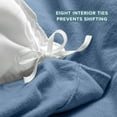 thumbnail image 6 of Bare Home Flannel Duvet Cover Set - 100% Flannel Cotton - Double Brushed - Queen, Coronet Blue, 6 of 10