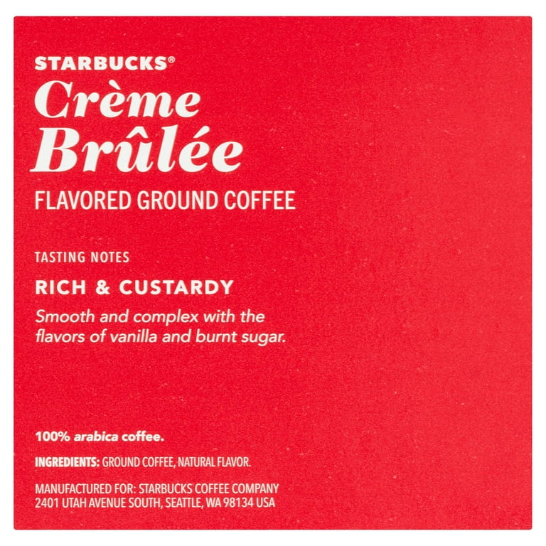 Starbucks Creme Brulee Flavored Ground Coffee -- Pack of 10 K-Cups