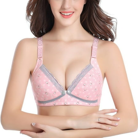 

Nursing Bra Seamless V Neck Maternity Bralette Women Pregnancy Breastfeeding Bras