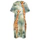 thumbnail image 5 of Vestido de bolsillo suelto con jirafa de acuarela, vestidos cortos, vestido de noche atrevido, vestidos de mujer de lujo, 5 of 7