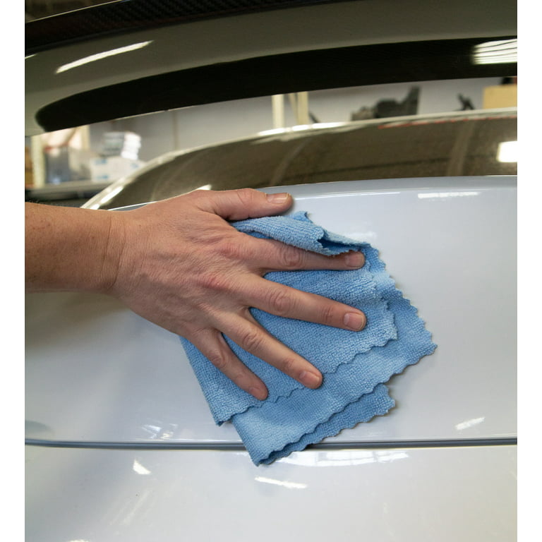 Microfiber 12-Piece Cleaning Cloths Eider & Ivory Color: Blue, Size: 12 W x 12 L