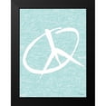 thumbnail image 2 of OnRei 12x14 Black Modern Framed Museum Art Print Titled - AQUA PEACE, 2 of 5