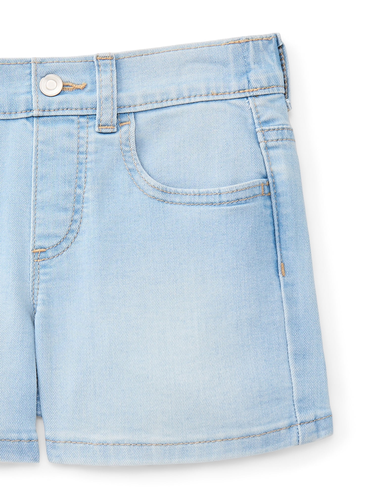 Wonder Nation Girls Denim Short, Sizes 4-18 & Plus