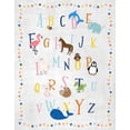 thumbnail image 2 of Carpentieri, Natalie 26x32 White Modern Wood Framed Museum Art Print Titled - Animal Alphabet, 2 of 4