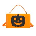 thumbnail image 1 of Sac à Main Citrouille d'Halloween Orange, Sac à Bandoulière en Faux Cuir Suédé, Sangle Réglable, Intérieur Compact, Multiples Compartiments, Design Portable, 1 Pce 0.62 Lb, 1 of 7