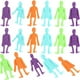 thumbnail image 4 of 20pcs exprimir juguete en forma de humano descompresión creativa para niños, 4 of 4