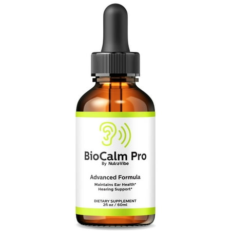 BioCalm Pro Drops - Advanced Ear Support, Natural Formula to Promote Inner Ear Health, Tinnitus Supplement for Ringing, Official Auditory Liquid, Bio Calm Pro (30 Servings)