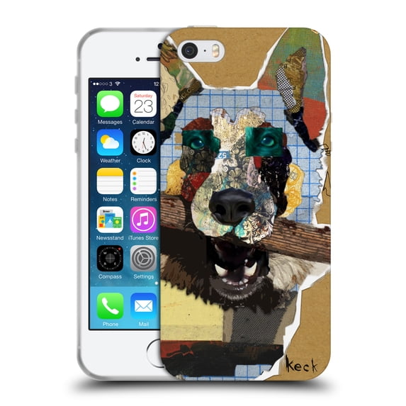 Head Case Designs Officially Licensed Michel Keck Dogs 3 German Shepherd Soft Gel Case Compatible with Apple iPhone 5 / 5s / iPhone SE 2016