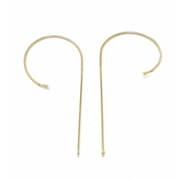 Gold Metal Cable Temples 155mm 3025 3030 Eyeglasses Sunglasses & Screwdriver, One Pair.