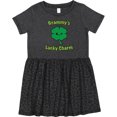 thumbnail image 3 of Inktastic Grammy's Lucky Charm Girls Toddler Dress, 3 of 5