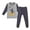 Grey, variant on Hiijoy Toddler Boys Pajamas Long Sleeve T Shirt Pants Kids Homewear Sleepwear, Sizes 3-4T