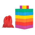 thumbnail image 3 of Lipstore Colorful Wooden Cube Solids Math Toy Early Learning for Classroom Boys Girls 2.5cm 100pcs, 3 of 8