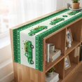 thumbnail image 6 of Table Runners 90 Inches Long Dress Scarves, Saint Patrick's Day Farmhouse Coffee/Dining/Kitchen Table Runner for Living Room, Luck Leaves Car Green Buffalo Plaid 13x90 Inch, 6 of 9