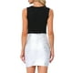 thumbnail image 3 of INSPIRE CHIC Trajes de Una Pieza para Mujeres, Bodies Sin Mangas, Cuello Redondo, Ajustados, Tanga, Talla XL, Negro, 3 of 6
