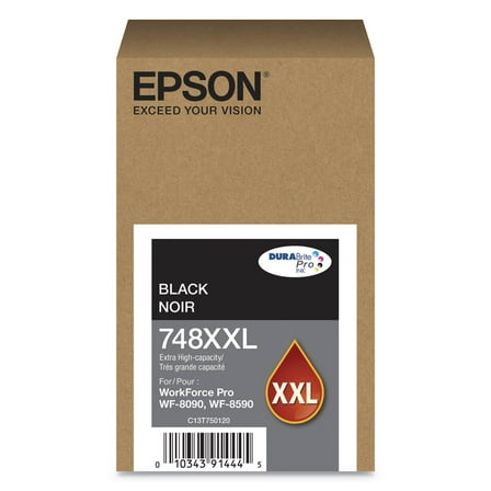 Epson® T748xxl120 (748xxl) Durabrite Pro Extra High-yield , 10000 Page-yield, Black