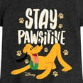 thumbnail image 3 of Disney Classics - Cats & Dogs - Stay Pawsitive  - Toddler And Youth Girls Short Sleeve Graphic T-Shirt, 3 of 5