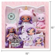 Na Na Na Surprise Family Soft Doll Set of 3 with 2 Fashion Dolls and 1 Pet – Lavender Kitty, Features 12 Accessories, Long Hair Dolls in Removable Fashions and Accessories with Adorable Plush Pet Cat