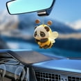 thumbnail image 6 of RuiJiao Adorable Panda Honeybee Acrylic Pendant - 2D Flat Design for Car Rearview Mirror and Home Decor, Pleasant Accessory for Interiors, 6 of 7