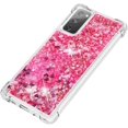 thumbnail image 6 of Compatible with Samsung Galaxy S20 FE Case Glitter Liquid Cute Clear Phone Case Floating Quicksand Shockproof Protective Bumper Silicone Soft TPU Case for Samsung Galaxy S20 FE Love Pink YB, 6 of 12