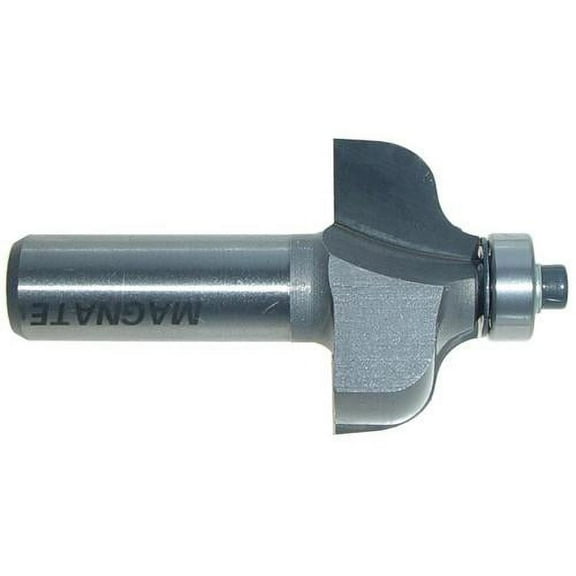 Magnate 3728 Ogee Router Bit - 5/8" Cutting Height, 3/16", 1/4" Radius (Bead, Cove), 1-3/8" Overall Diameter, BR-03 Bearing