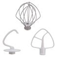thumbnail image 1 of K45DH Dough Hook K45B Coated Flat Beater K45WW Wire Whip Fit for Stand Mixer with 4.5Qt 5 Qt Bowl fo, 1 of 5