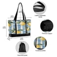 thumbnail image 2 of FORMRS Canvas Laptop Tote Bag for Women with 15.6" Computer Compartments Shoulder Handbag, Retro Lemon Leaves, 2 of 7