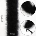 thumbnail image 2 of Faux Marabou Feather Boa - 2 Yards Black Boa Feather, Craft Feathers Scarf for Clothes Accessories Latin Wedding Dress Home Party Costumes Decoration,20 g Feather Boas, 2 of 5