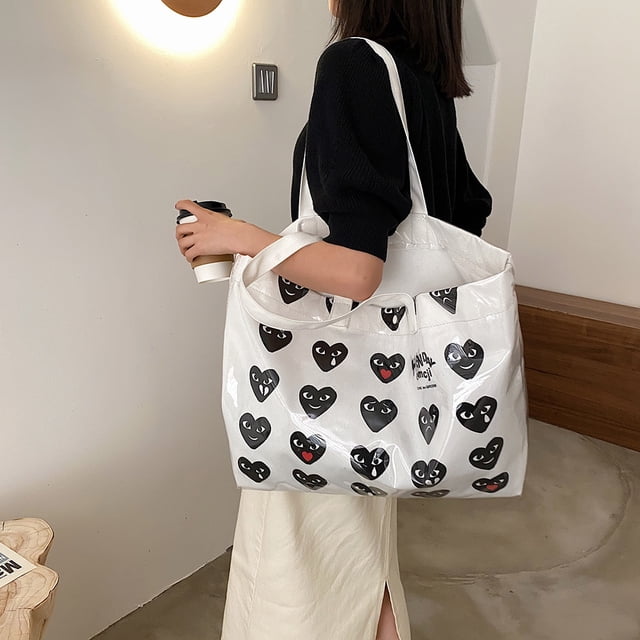Bolsa Bolso de hombro de lona de gran capacidad para mujer a la moda (blanco) Ehuebsd Nuevos Originales