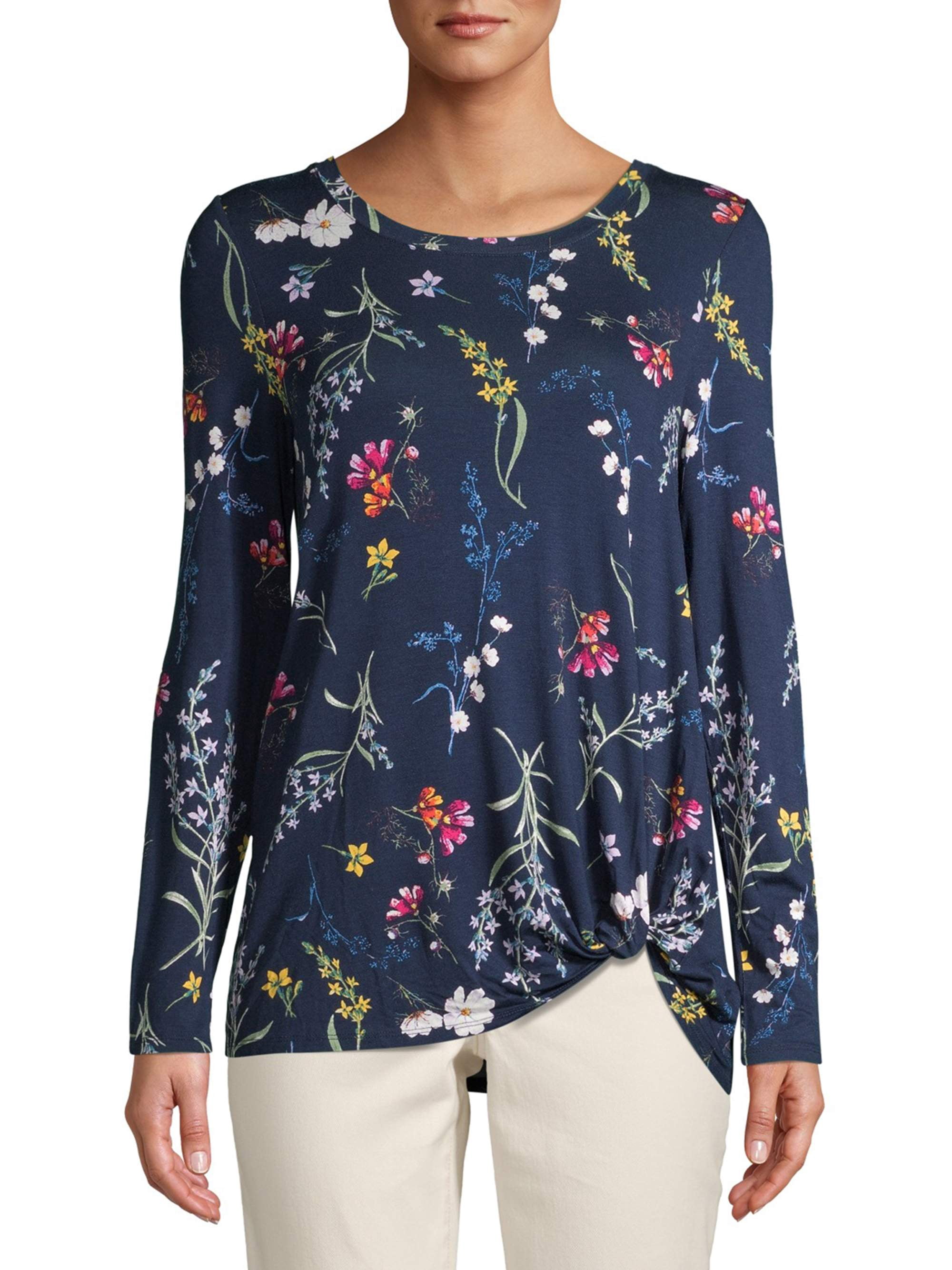 long sleeve twist tee