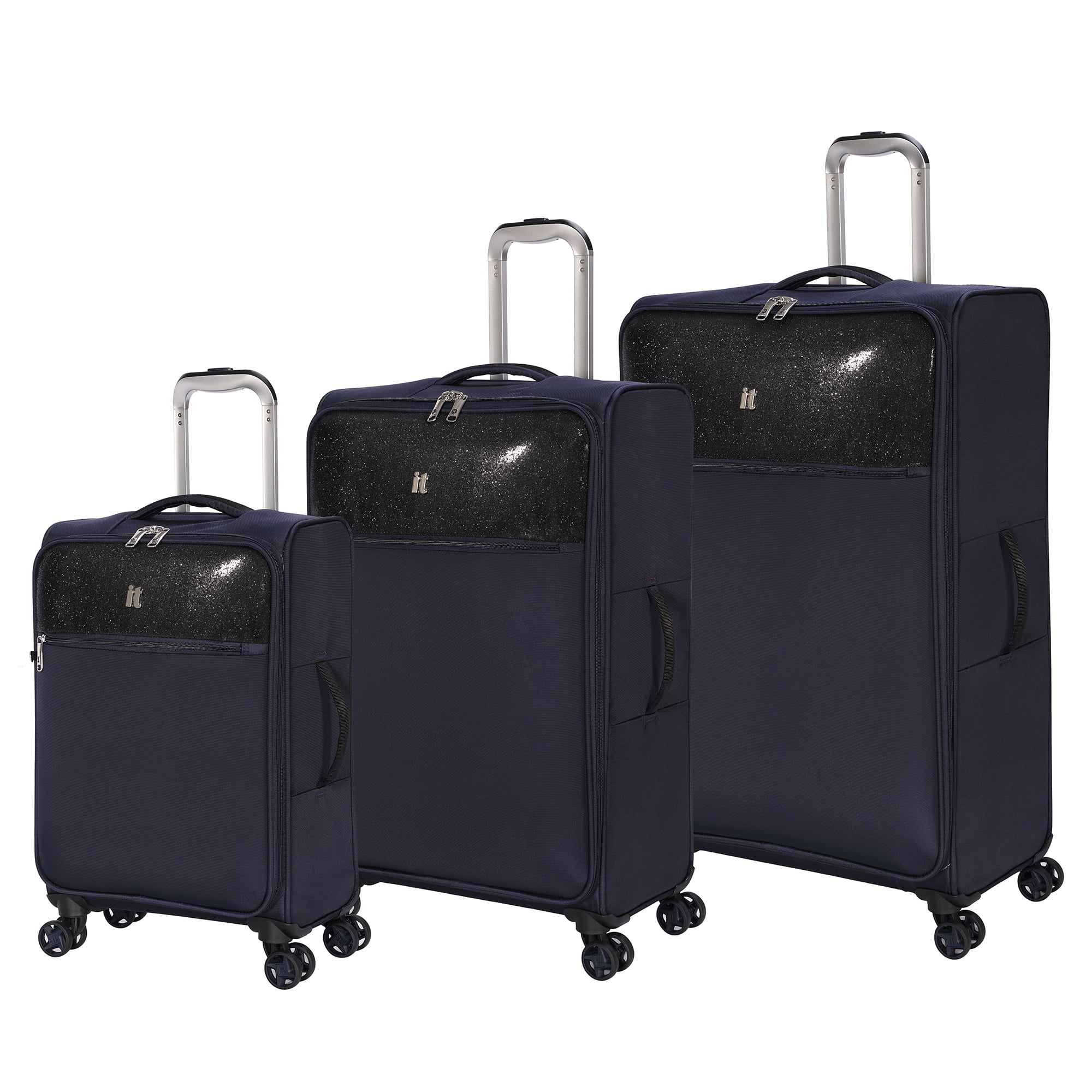 3 Piece Softside Spinner Luggage Set 