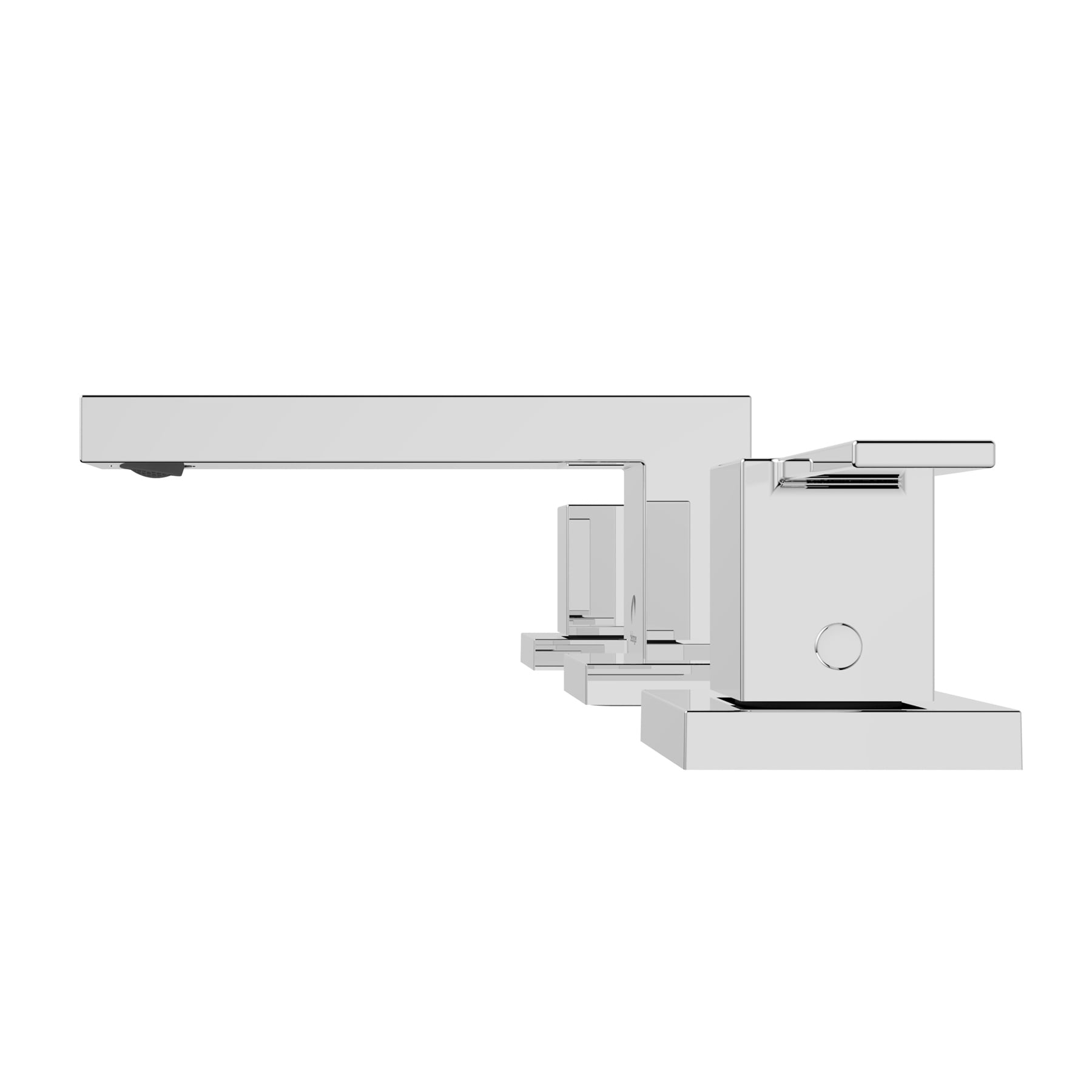 Belanger Dual Handle Wideset Bathroom Faucet with Drain, Polished Chrome