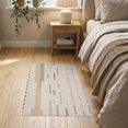 thumbnail image 3 of ODIKA 2'x3' Brown Ivory Geometric Roman Design Washable Doormat Modern Pattern with Pebble Accents for Entryway, Kitchen, Laundry Room, Non-Slip, Low Pile, 3 of 7