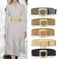 thumbnail image 5 of YooGuoGuo Hot Sale 1pc Summer Women Braided Elastic Belt Buckle Vintage Bohe Straw Buckle Belt Women Knitted Belt Dress Belt 25styles, 5 of 6