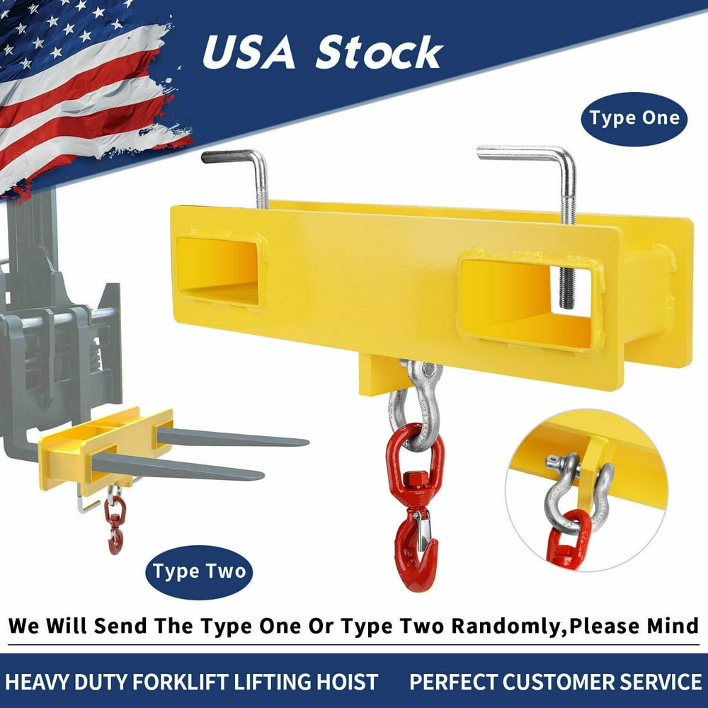 Forklift Lift Hoist Hook Swivel Lifting Hitch 4000lb Lift Adapter