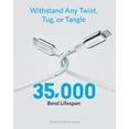 thumbnail image 2 of Anker Powerline+ III USB C Fast Charging Cable 3/6ft Nylon Braided Lightning Cable [Silver], 2 of 7
