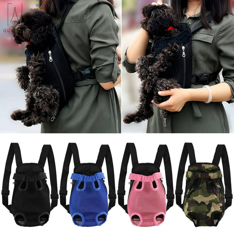Puppy Cat Nylon Mesh Carrier Backpack Travel Front Legs Out Bag L