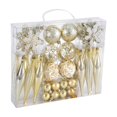 thumbnail image 2 of S SERENABLE 40 Pieces Christmas Glass Balls,Xmas Decorative Baubles,Shatterproof Christmas Tree Ball Ornaments for Anniversary Party Home gold, 2 of 8