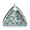 thumbnail image 3 of Lsque Flowers In Vintage Printed Long Tissue Box Cover Holder, Facial Paper Organizer Dispenser,Triangle with Bottom Belt, PVC Leather Decorative Organizer, 3 of 9