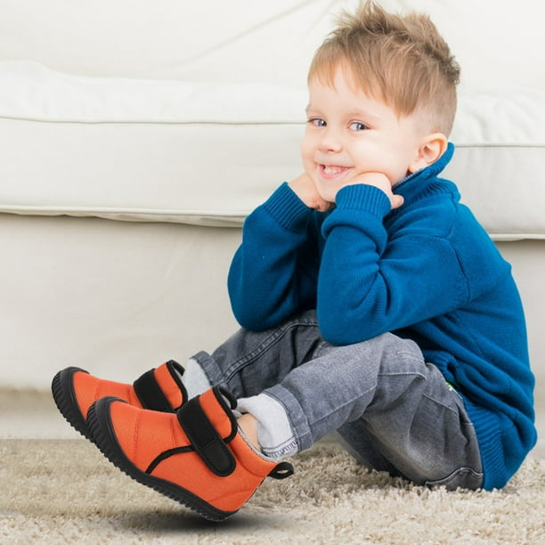 Botas de nieve para ninos con forro de piel sintetica botines de invierno al aire libre para ninos y ninas DQrwqpou Tenis De Mujer Tenis De Hombre Bodega Aurrera en linea