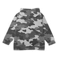 thumbnail image 6 of JSGEK Camouflage Print Long Sleeve Zipper Hoodie Coat for Kids Fashion Cute Soft Breathable Comfortable for Casual and Outdoor Activities Ideal for Spring Fall Winter Seasons Gray 8 Years, 6 of 8