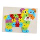 thumbnail image 2 of Juguetes de Bloques con Letras de Animales, Rompecabezas Del Alfabeto, Actividades de Aprendizaje, Rompecabezas de Madera con Letras Abc para Juguetes Oso Sunnimix Rompecabezas, 2 of 8