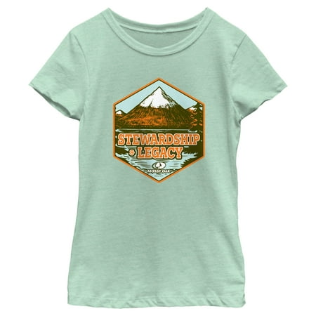 Girl s Mossy Oak Stewardship & Legacy Graphic Tee Mint X Large
