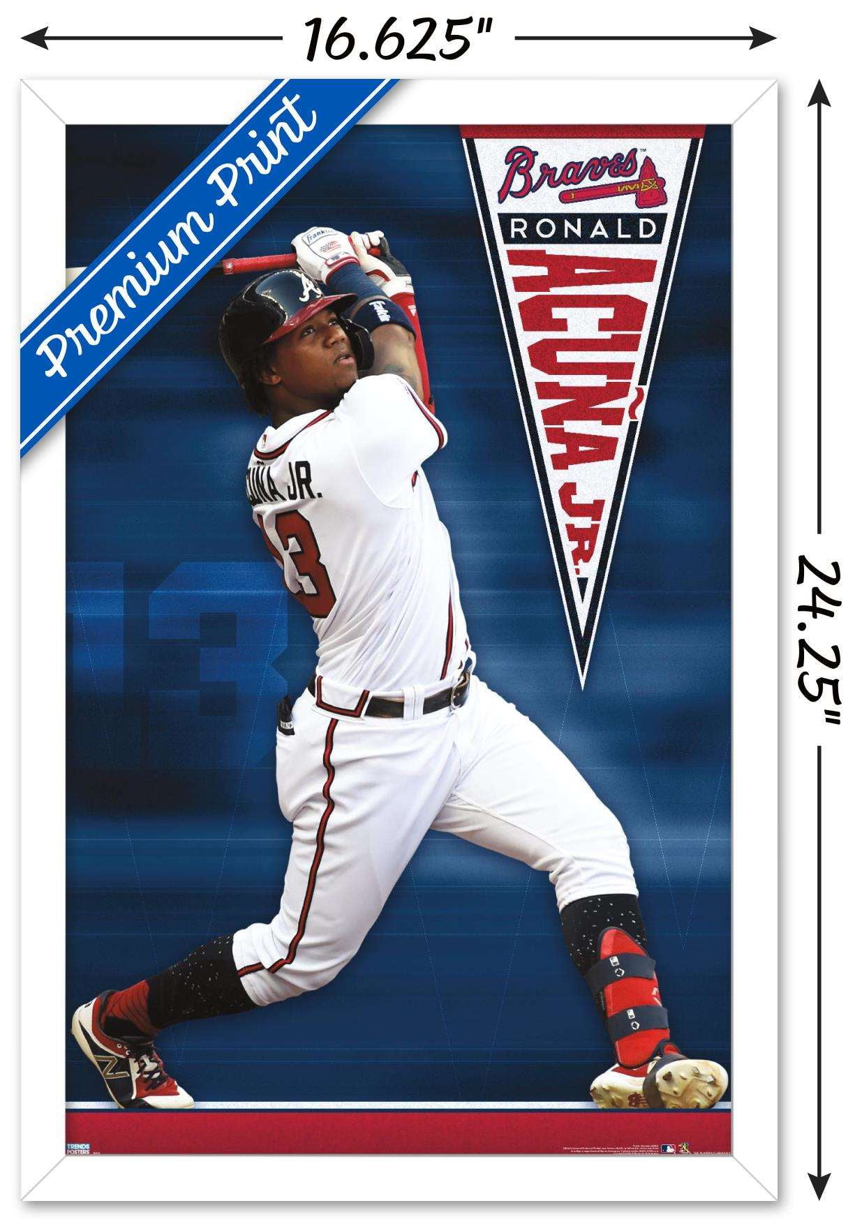 Ronald Acuna Jr Baseball Player Poster8 Art Poster for The Bedroom Living  Room Office And Other Environment Unframe: 16x24inch(40x60cm)